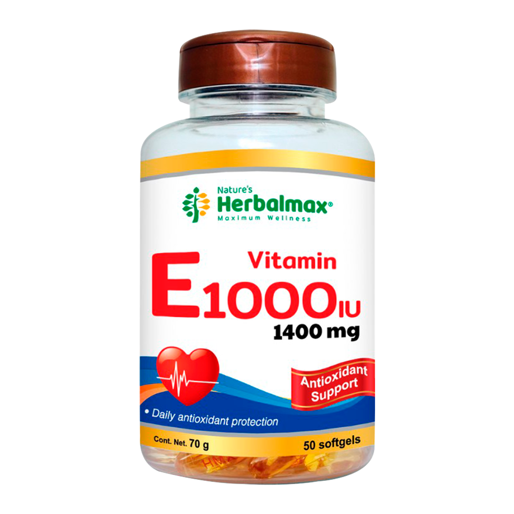 Vitamina E 1000 IU HM (50 capsulas)